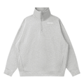 Quaterzip,Athleisureclub,fitness,casualclothing,greysweatshirt